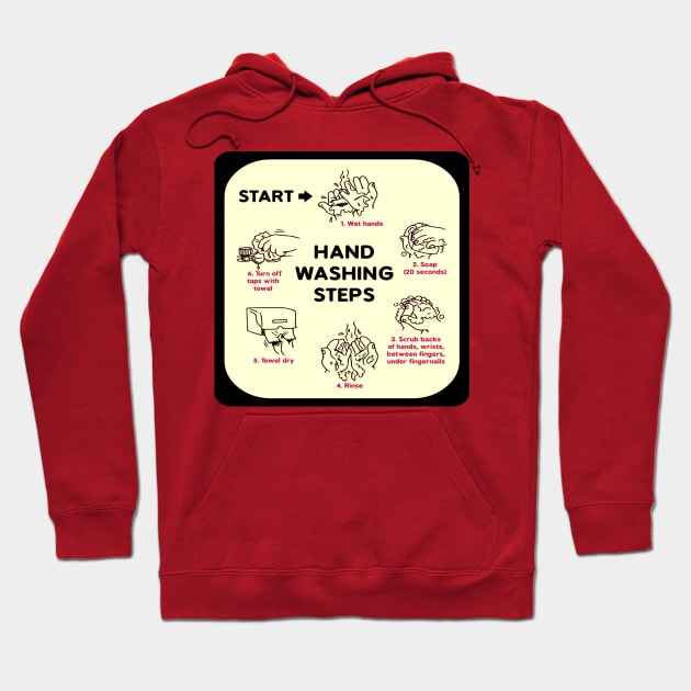 Hand Washing Steps Hoodie by TheDaintyTaurus